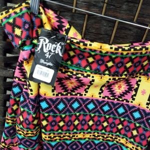 New- Rock 47 Aztec print skirt